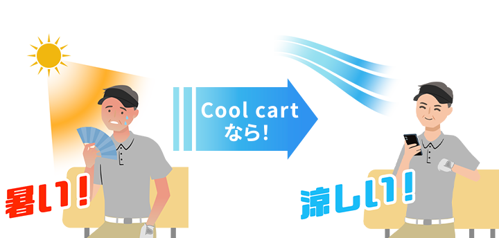 乗るだけで涼しさ