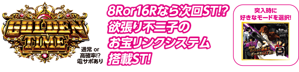 GOLDEN TIME 通常 or 高確率!? 電サポあり