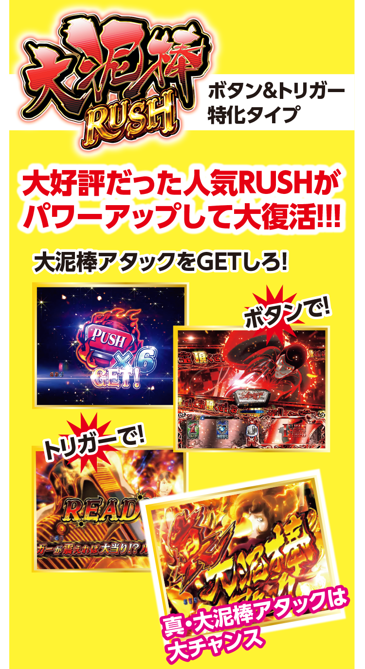大泥棒RUSH ボタン&トリガー特化タイプ